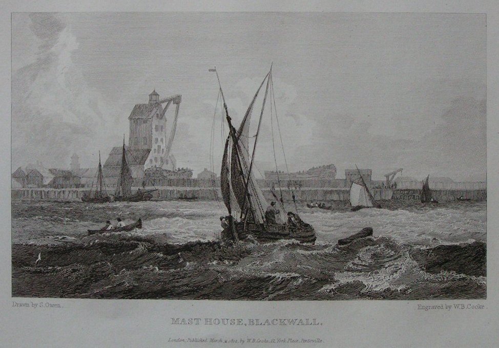 Print - Mast House, Blackwall - Cooke