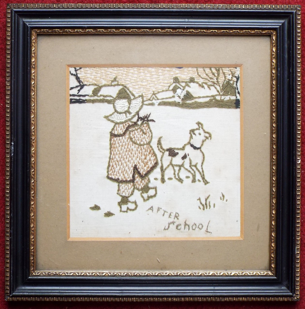 Embroidery - After School (in the snow)