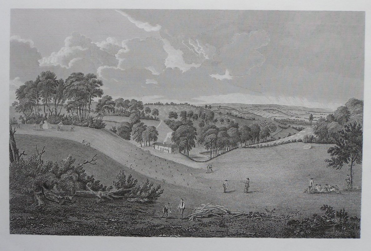 Print - View of Part of Urless Farm in Corscombe, Dorsetshire. - Basire