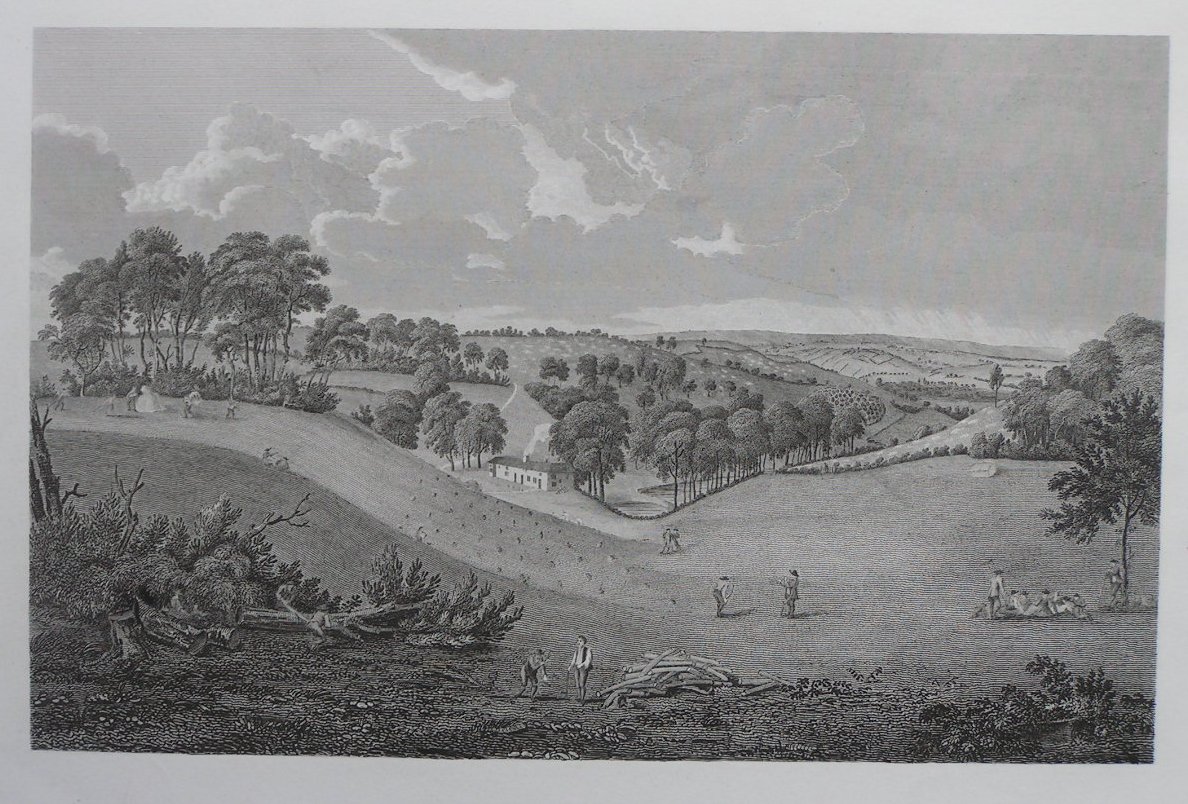 Print - View of Part of Urless Farm in Corscombe, Dorsetshire. - Basire