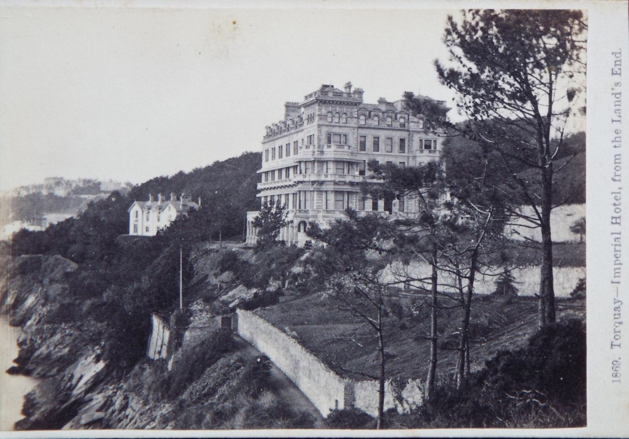 Photograph - Torquay - Imperial Hotel, from the Land's End.