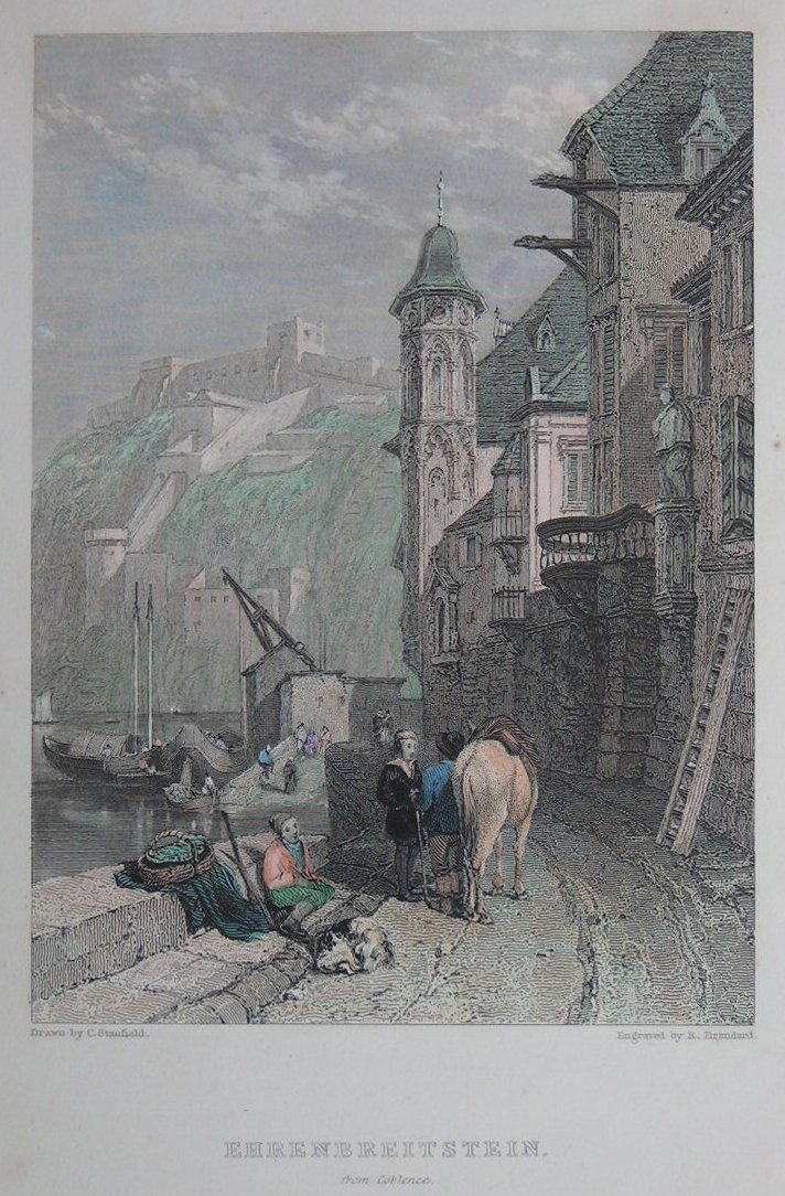 Print - Ehrenbreitstein from Coblence - Brandard
