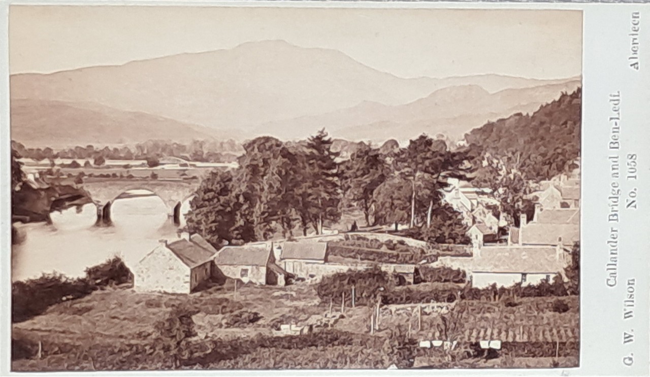Photograph - Callander Bridge and Ben-Ledi.