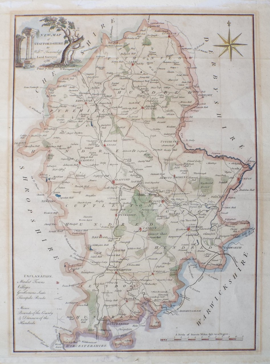 Map of Staffordshire