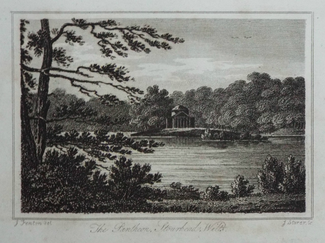 Print - The Pantheon, Stourhead, Wilts. - Greig