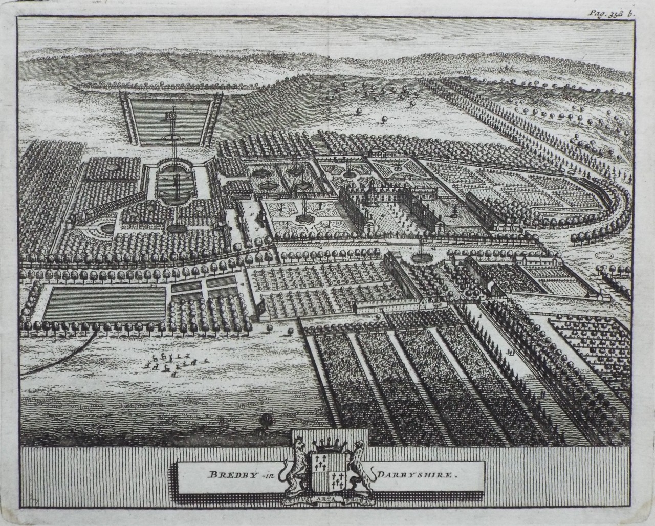 Print - Bredby in Darbyshire.