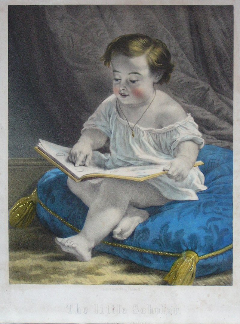 Lithograph - The Little Scholar (Der Kleine Schuler)