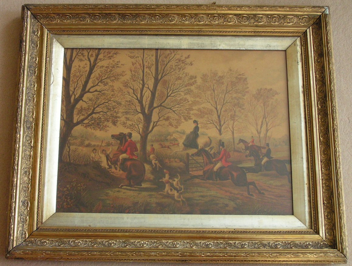 Print - (Hunting scene)