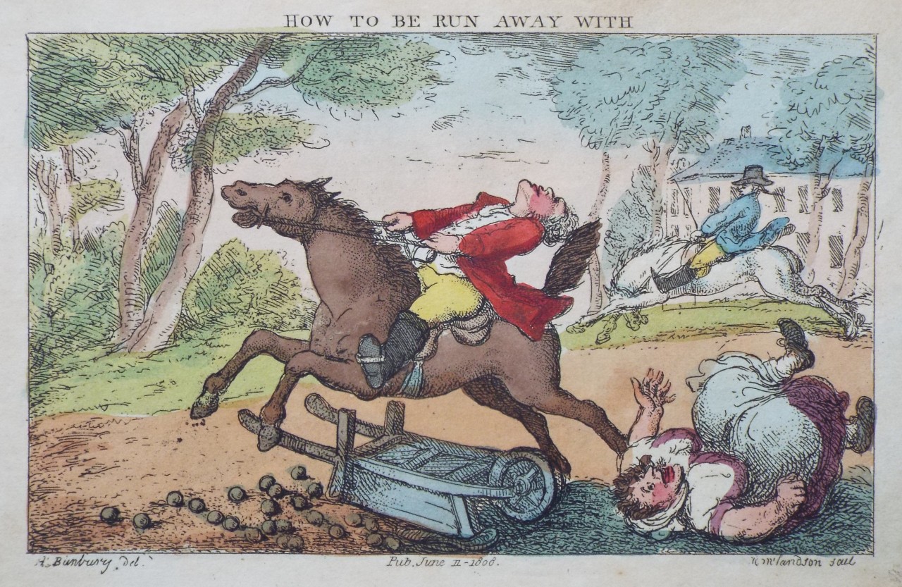 Etching - How to be Run Away With - Rowlandson