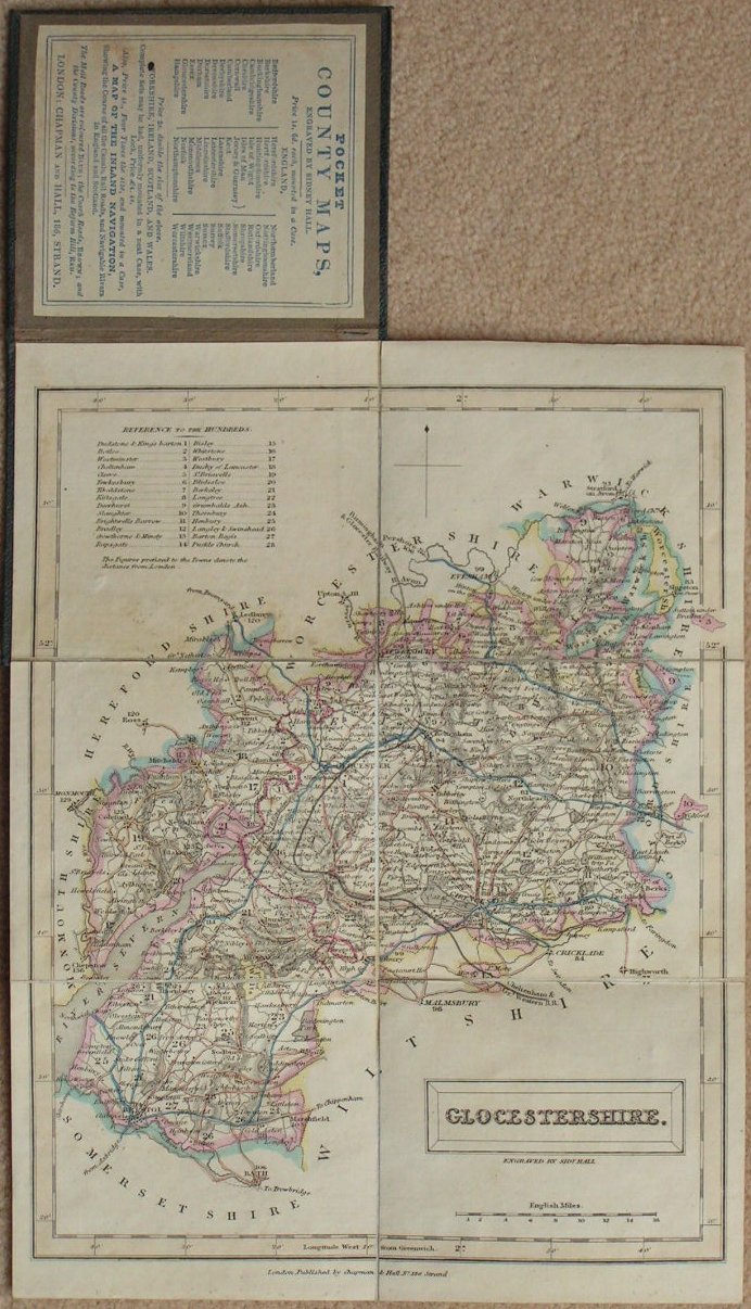 Map of Gloucestershire - Hall