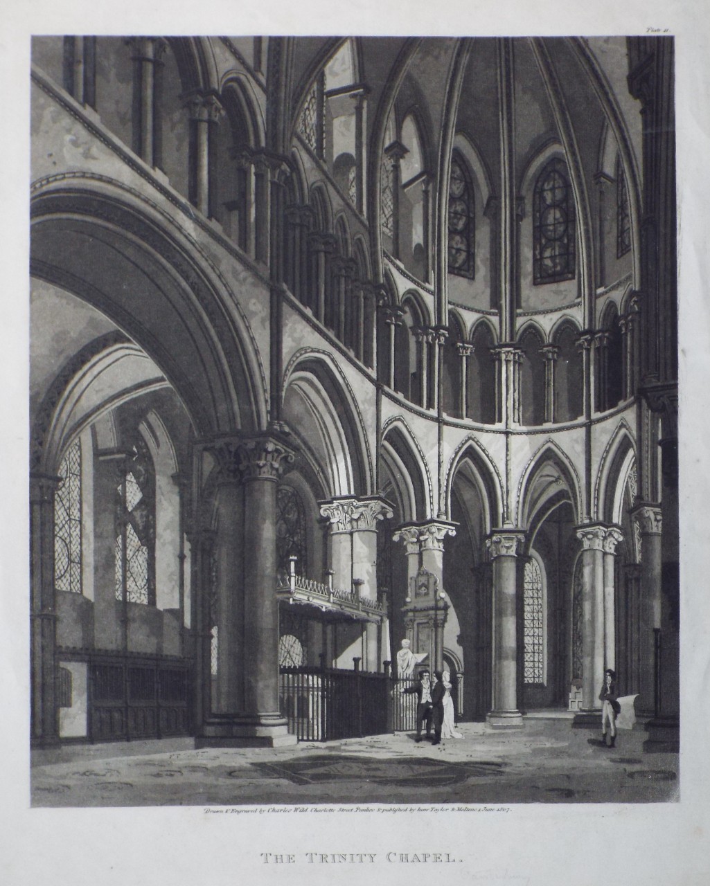 Aquatint - The Trinity Chapel. - Wild