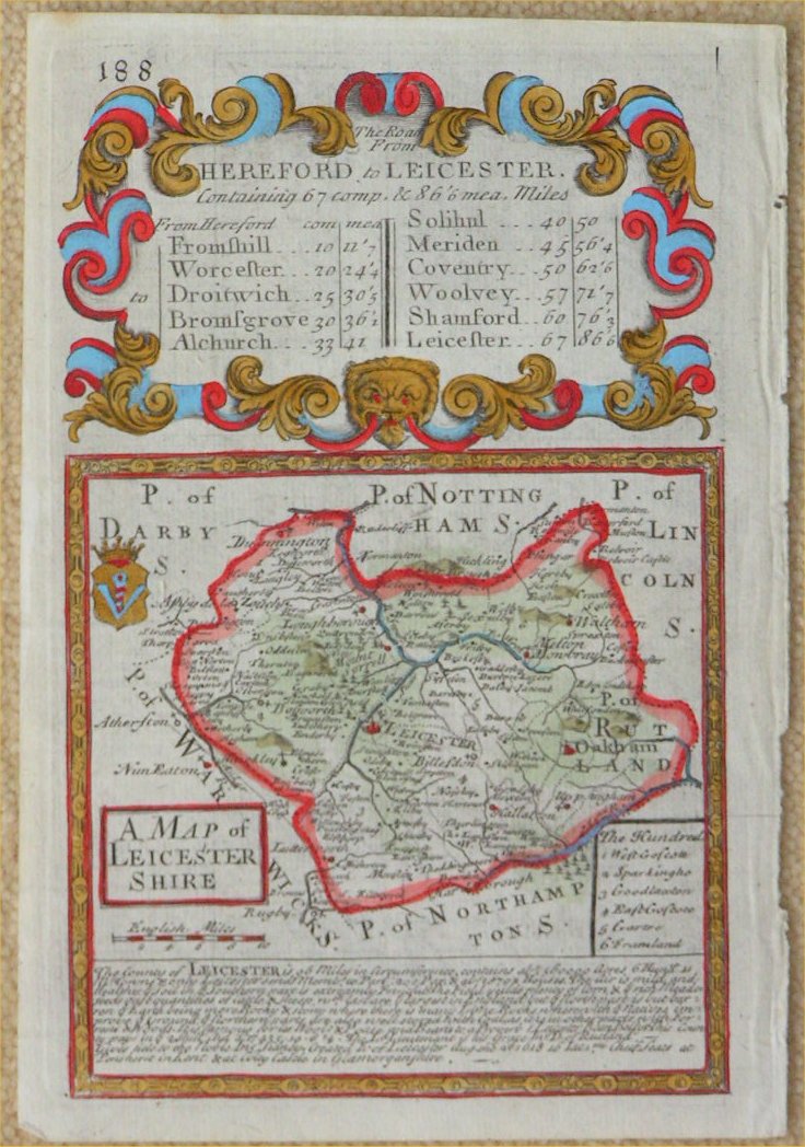 Map of Leicestershire - Owen & Bowen