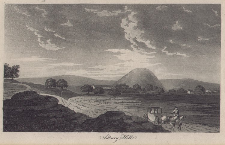 Aquatint - Silbury Hill - Robertson