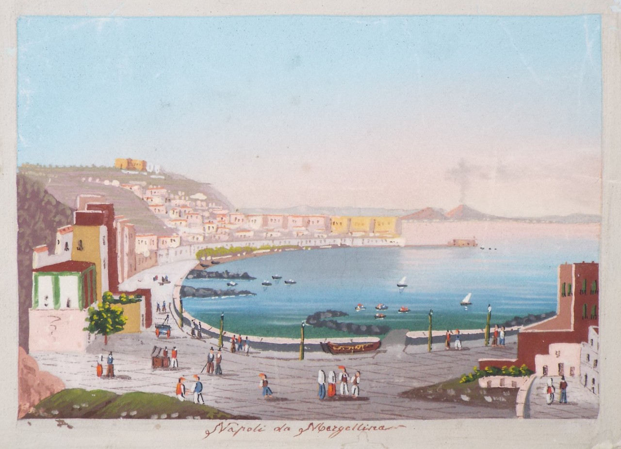 Gouache - Napoli da Mergallina