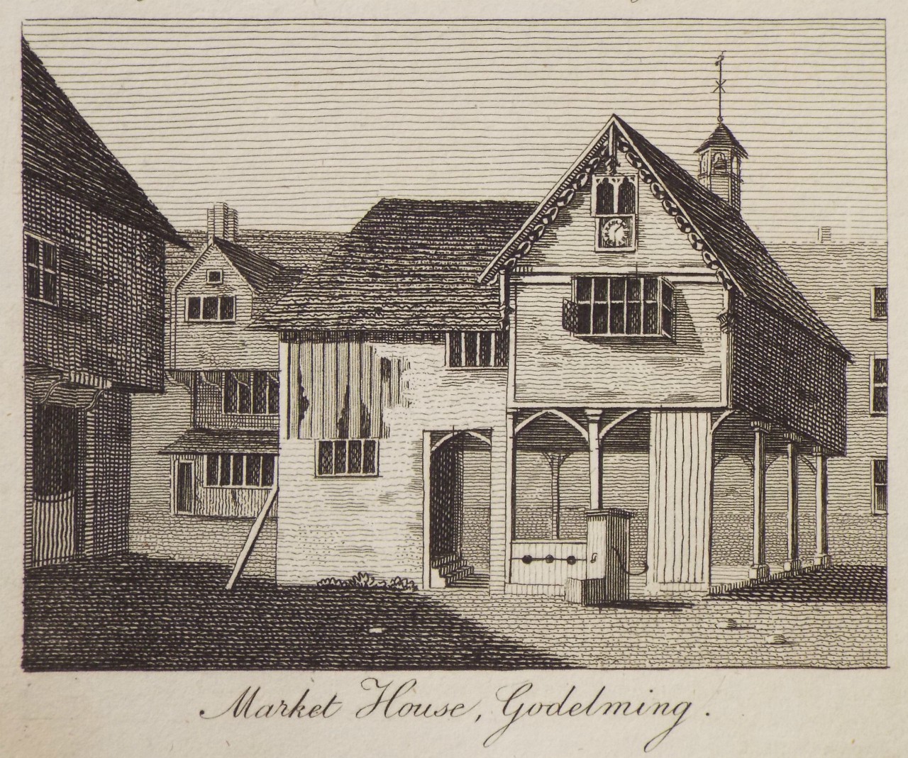 Print - Market House, Godelming.