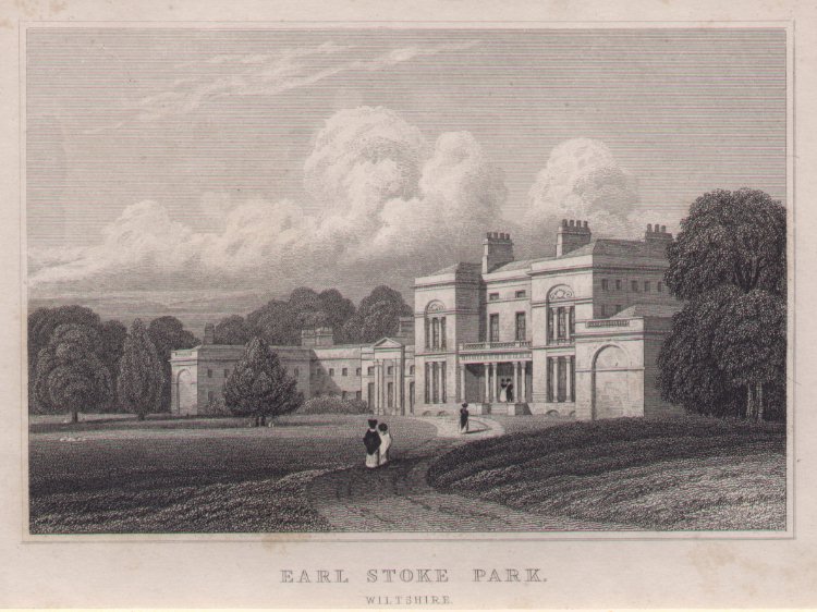 Print - Earl Stoke Park, Wiltshire. - Radclyffe