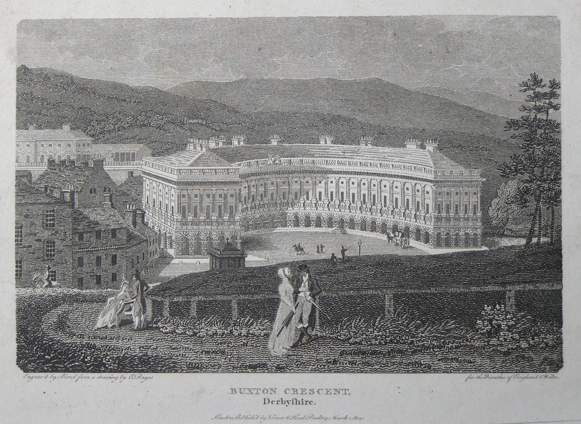 Print - Buxton Crescent, Derbyshire. - 