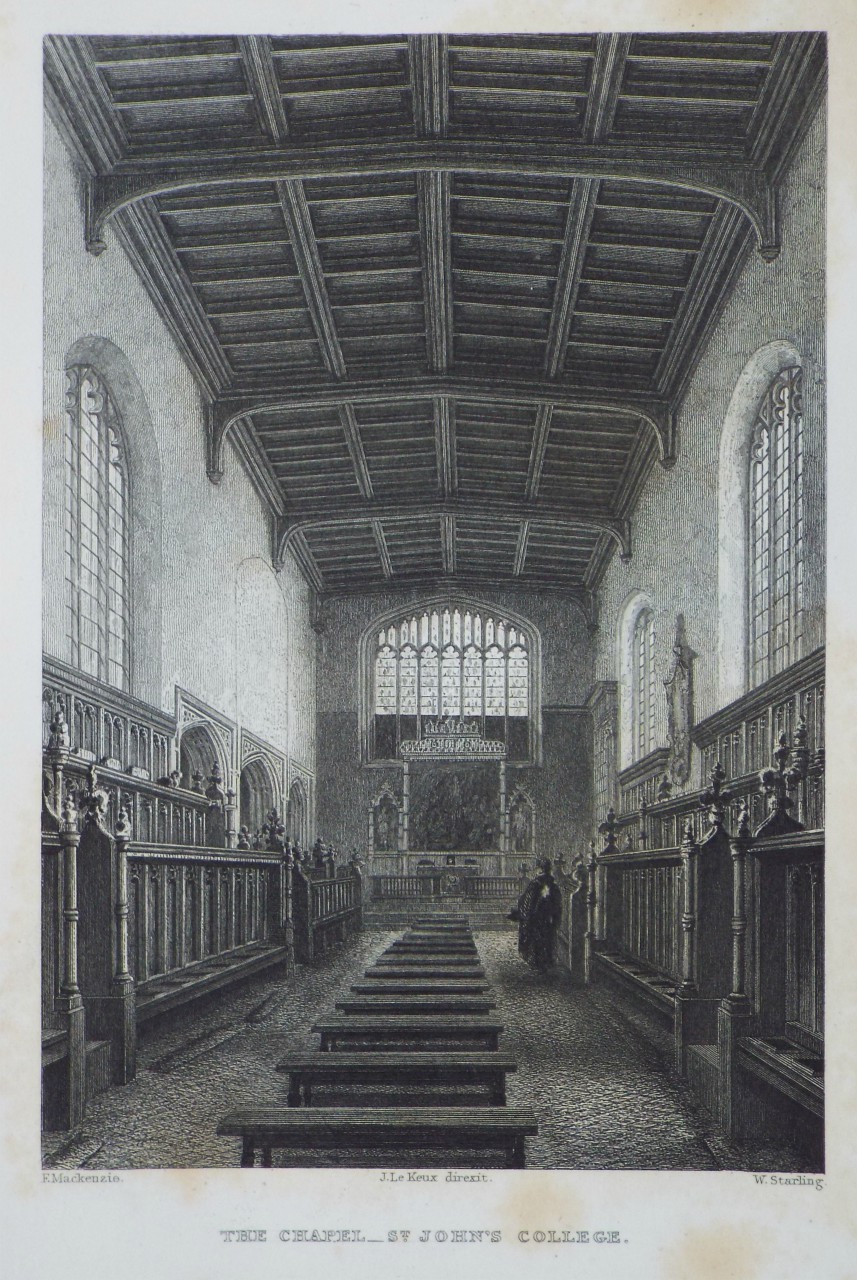 Print - The Chapel - St. John's College. - Starling