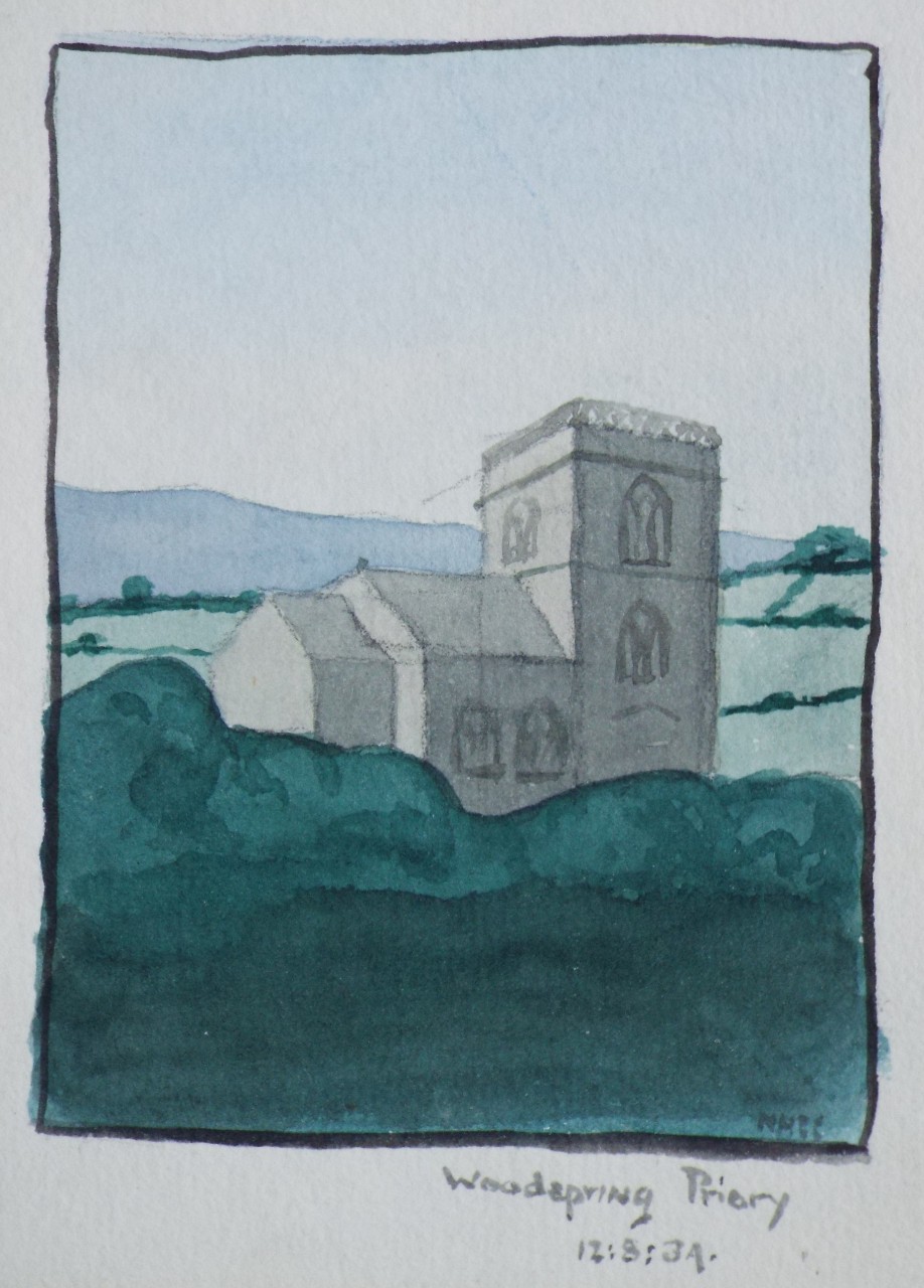Watercolour - Woodspring Priory