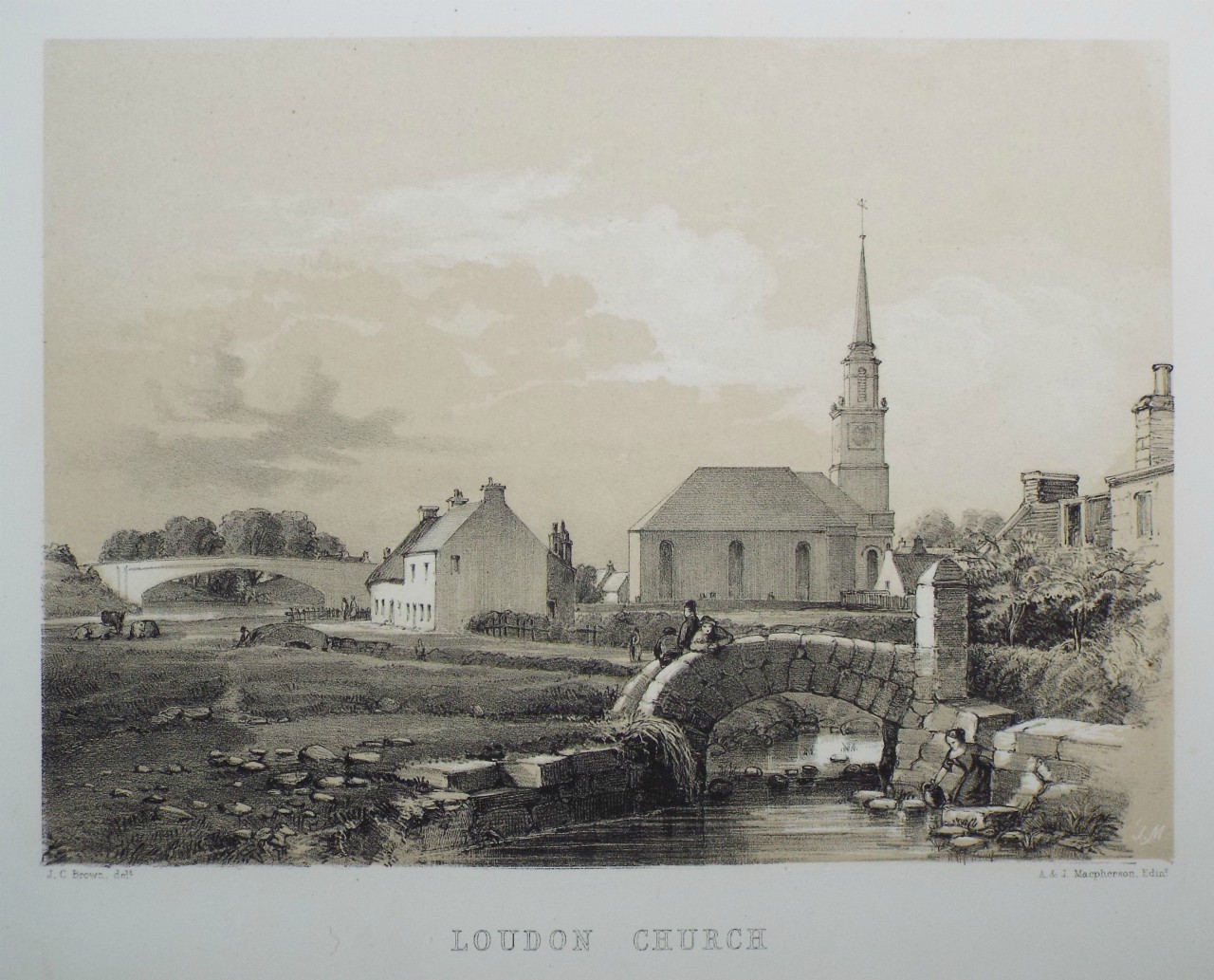 Lithograph - Loudon Church