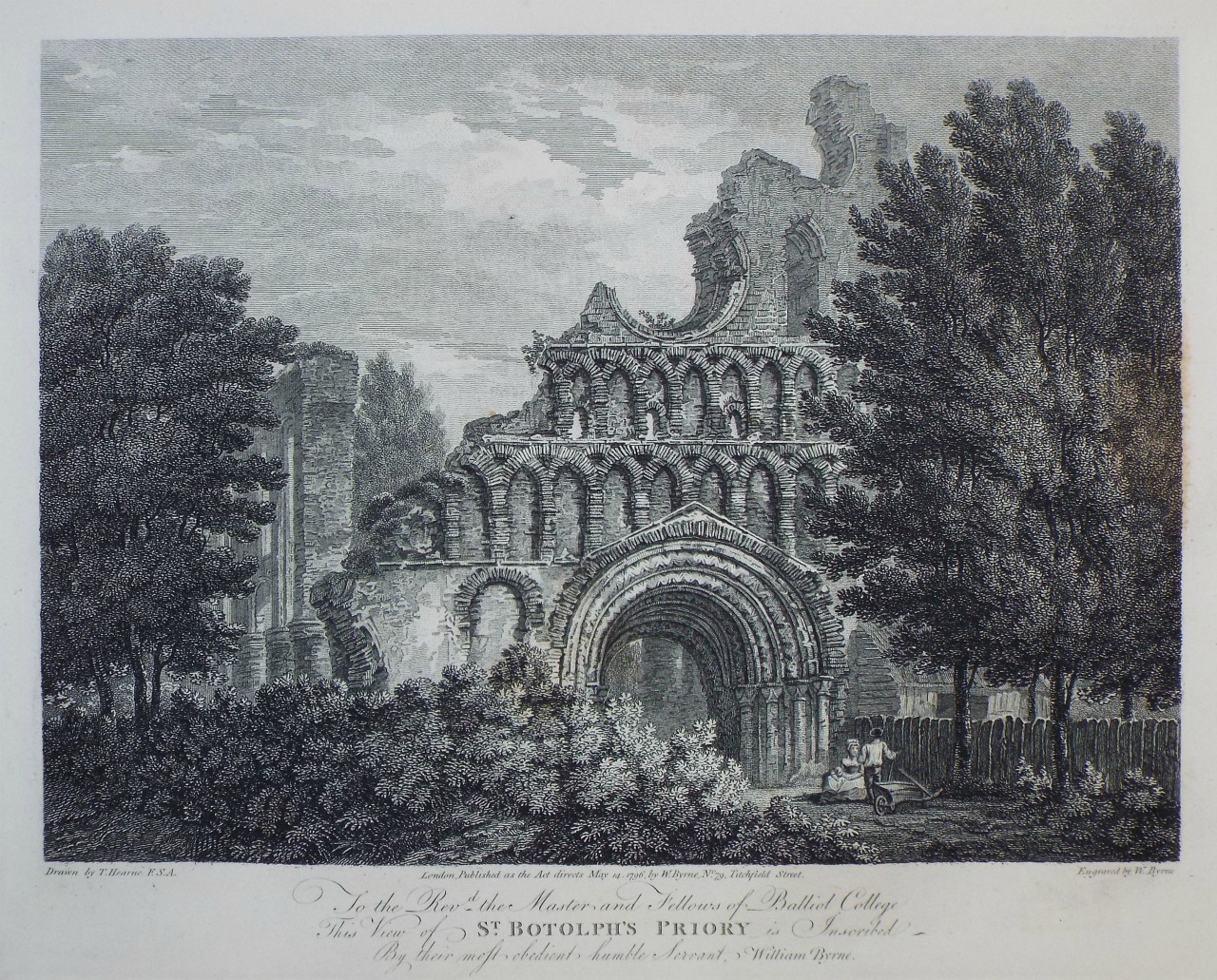 Print - St. Botolph's Priory - Byrne