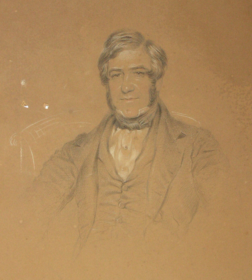 Pastel - (Portrait of a Victorian man)