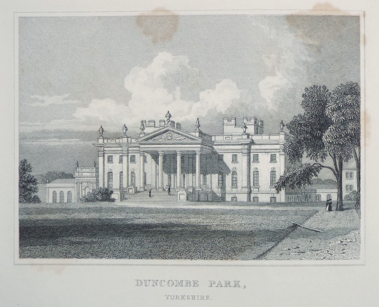 Print - Duncombe Park, Yorkshire. - Radclyffe