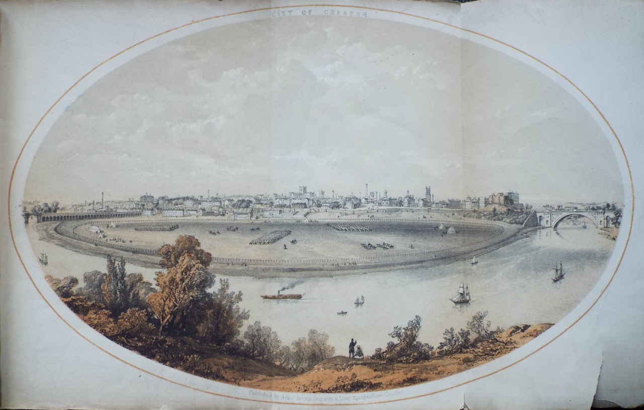 Lithograph - City of Chester. - Gresty