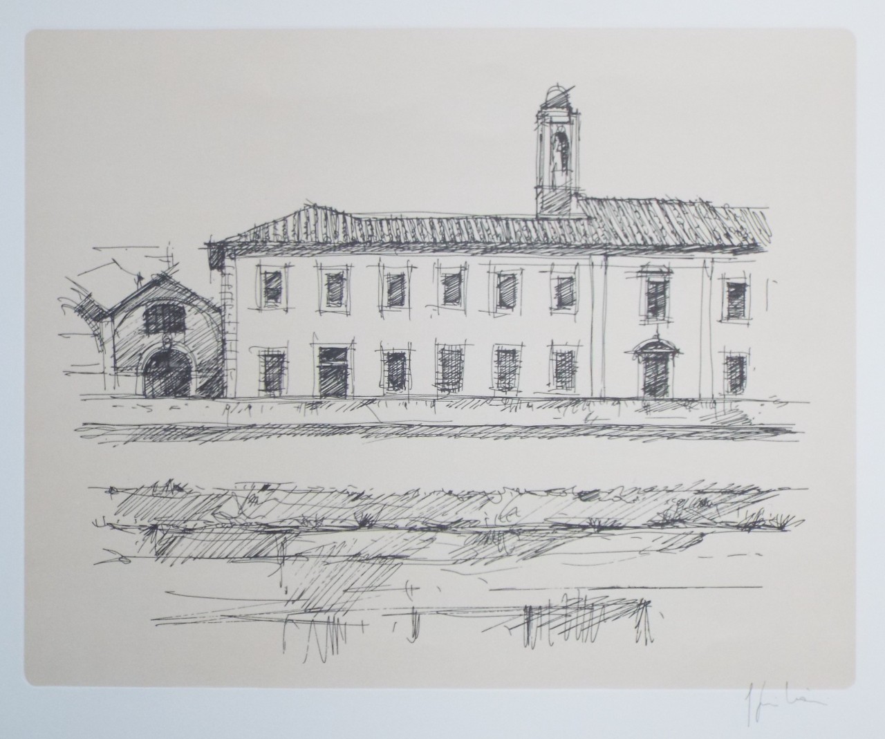 Photolithograph - Alrenale e Chiesa di S. Vito