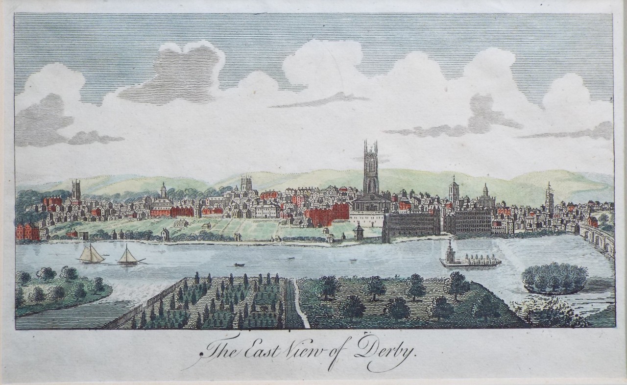 Print - The East View of Derby.