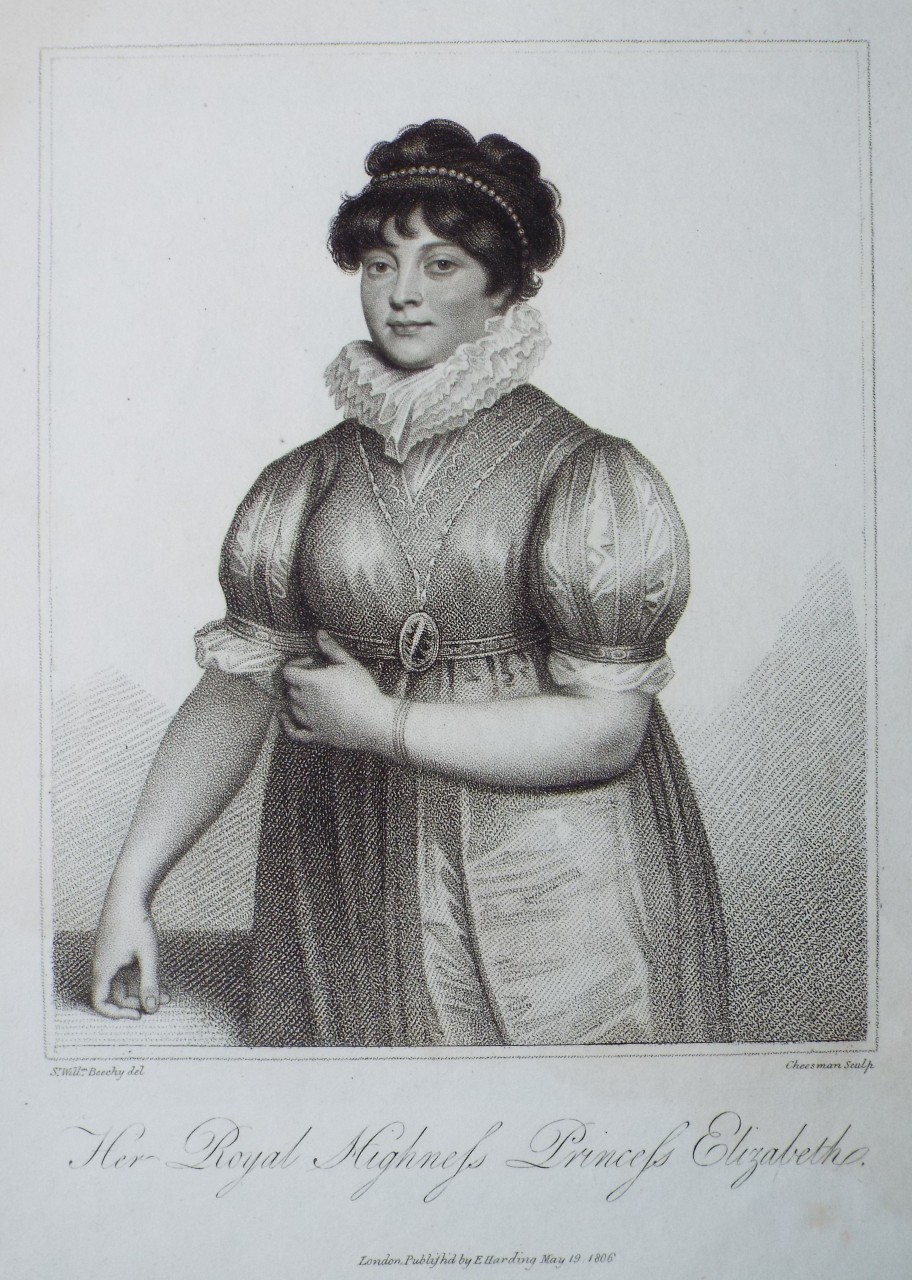 Stipple - Her Royal Highness Princess Elizabeth. - Cheesman
