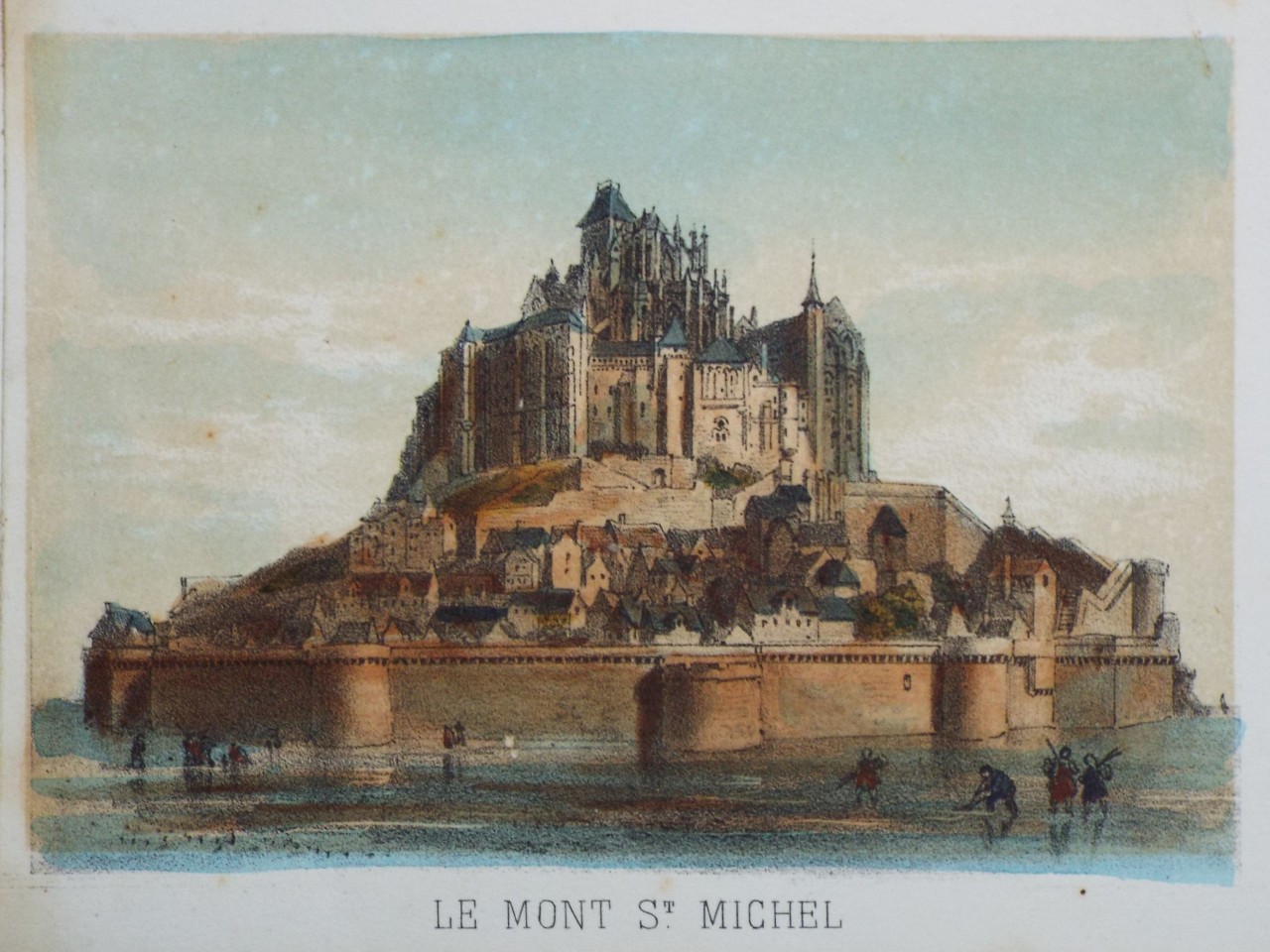 Lithograph - Le Mont St. Michel.