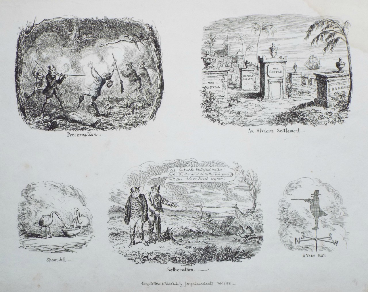 Print - Botheration etc - Cruikshank