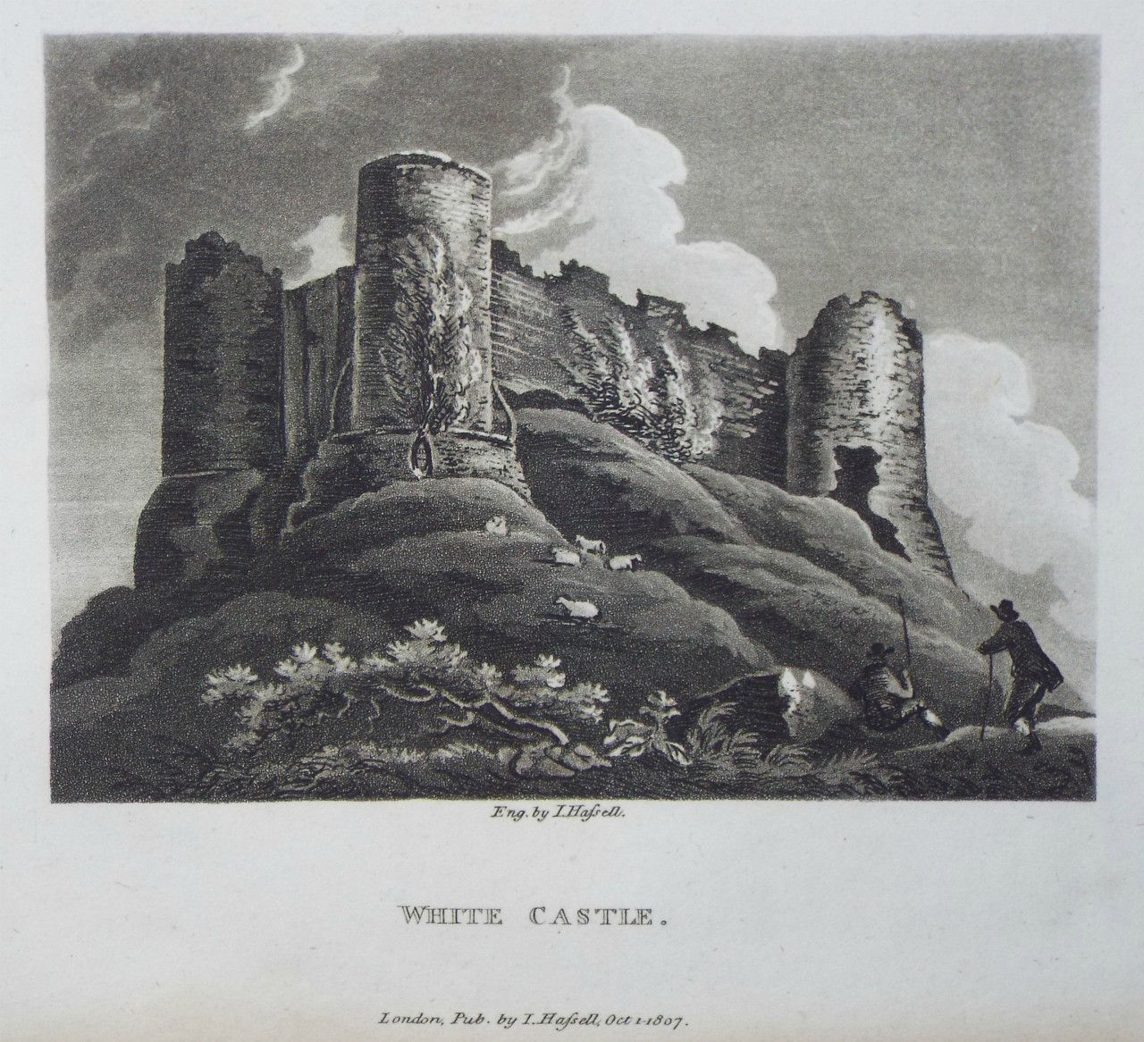 Aquatint - White Castle. - Hassell