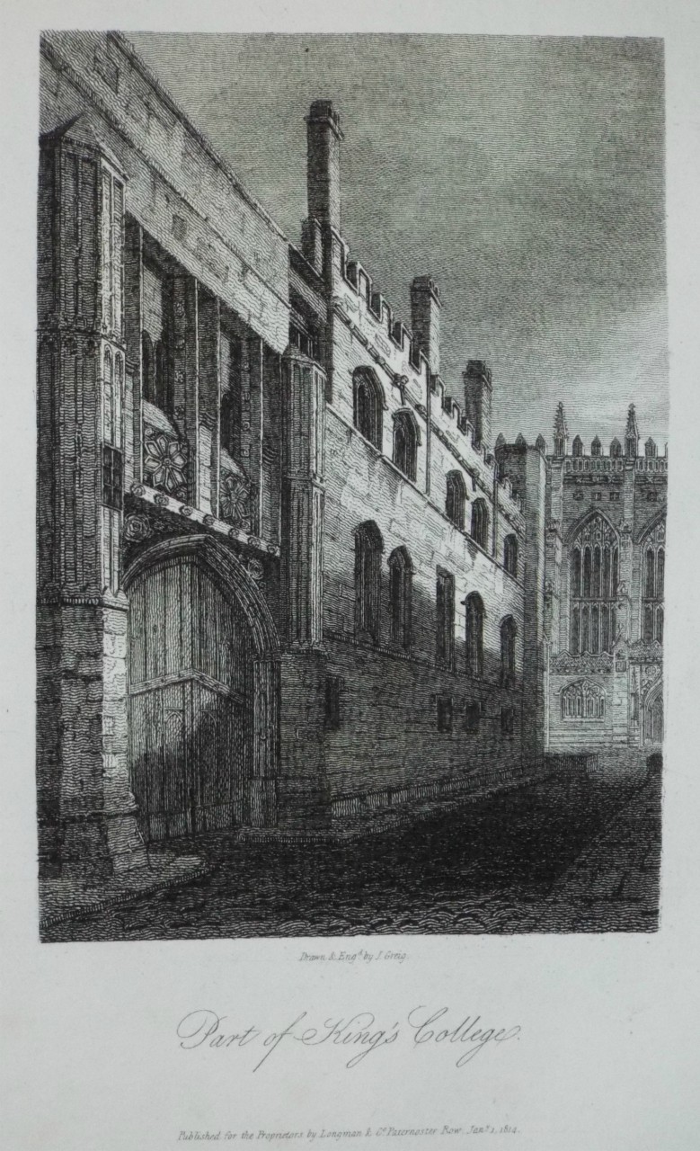 Print - Part of King's College. - Greig