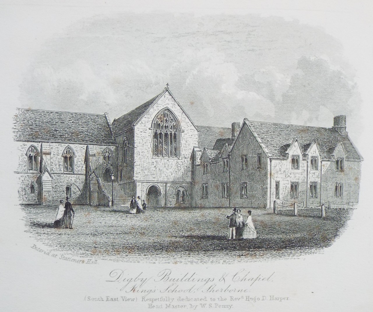 Steel Vignette - Digby Buildings & Chapel, Kings's School, Sherborne (South East View) - Penny