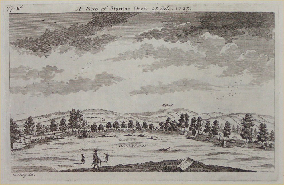 Print - A View of Stanton Drew 23 July 1723