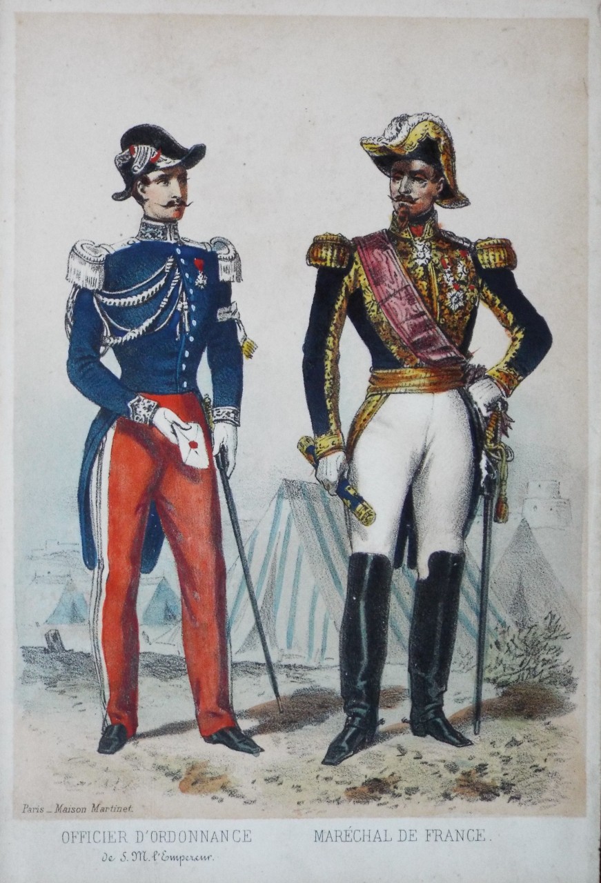 Lithograph - Officier d'Ordonnance de S.M. l'Empereur. Marechal de France.