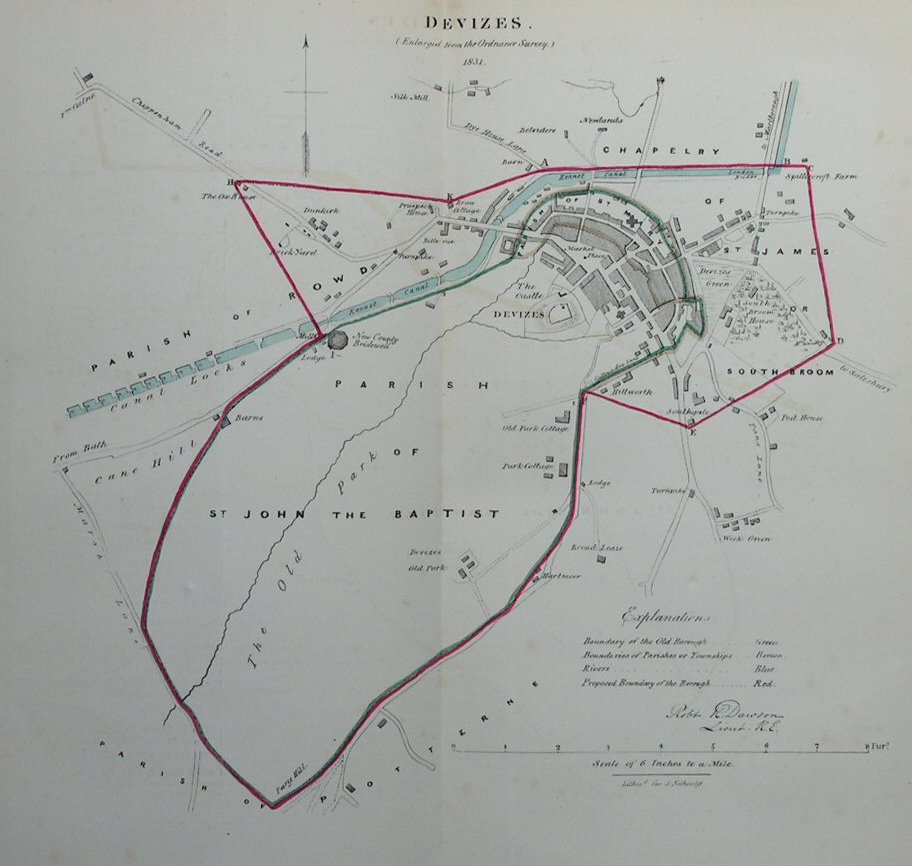 Map of Devizes - Devizes