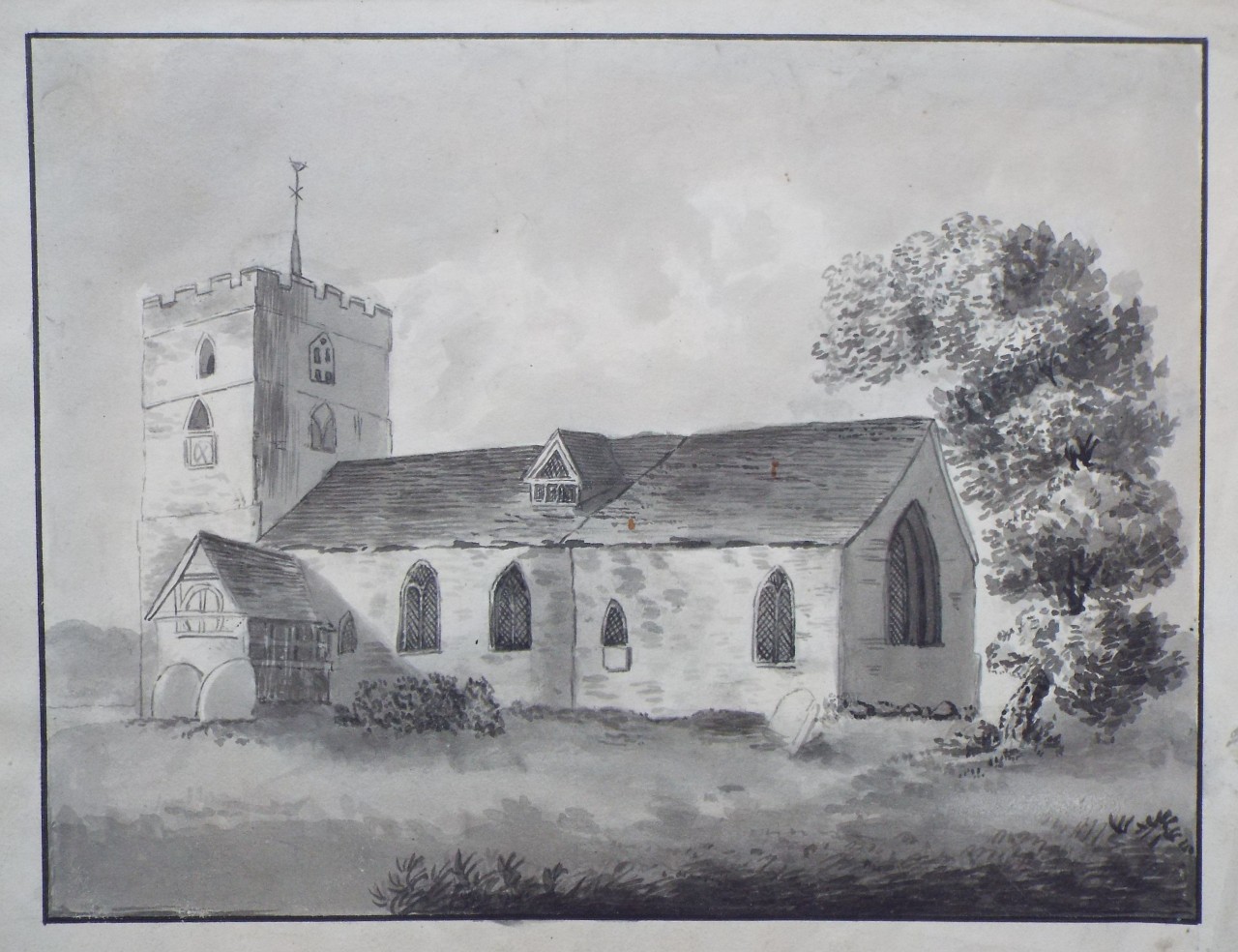 Watercolour - Cardington Church