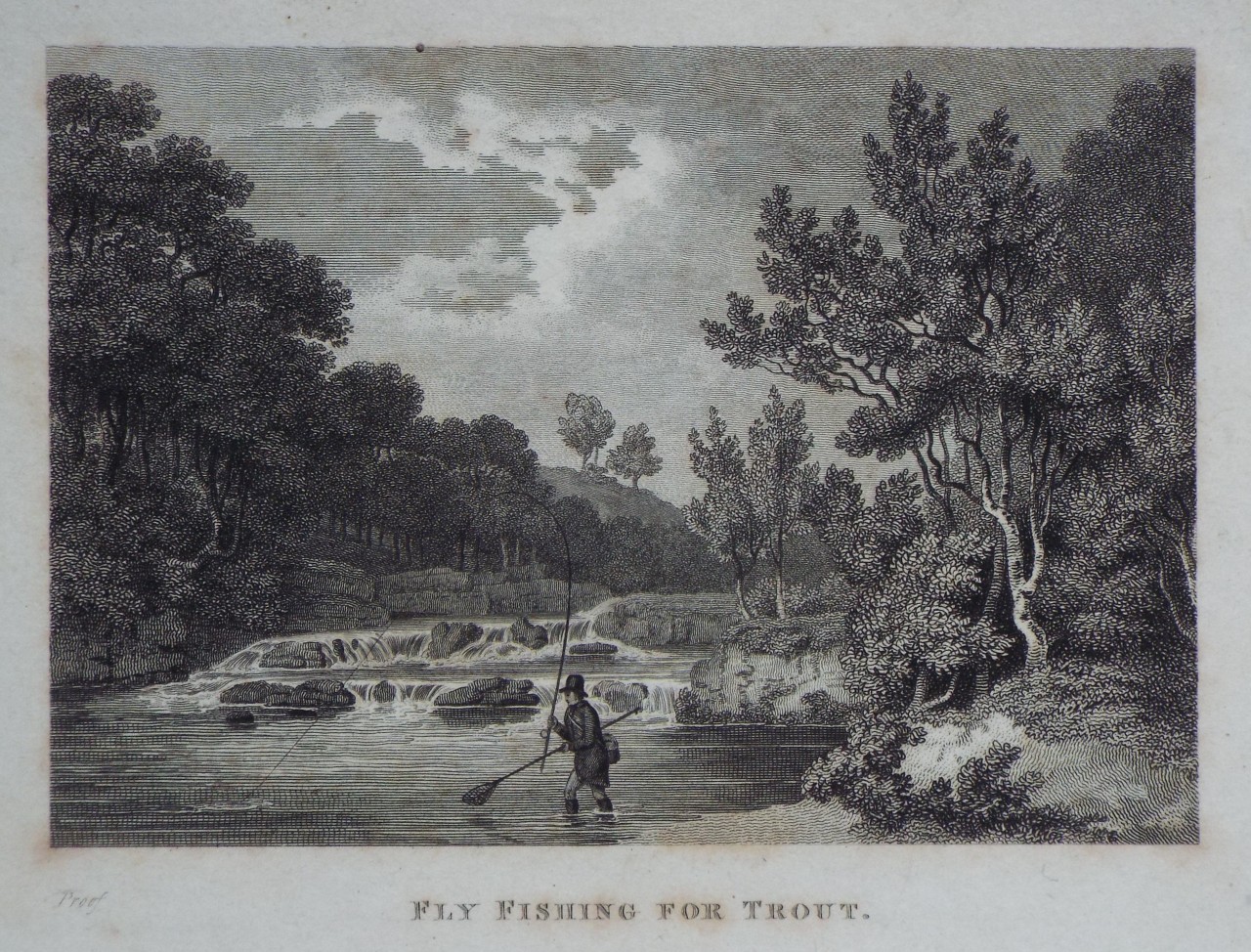 Print - Fly Fishing for Trout.