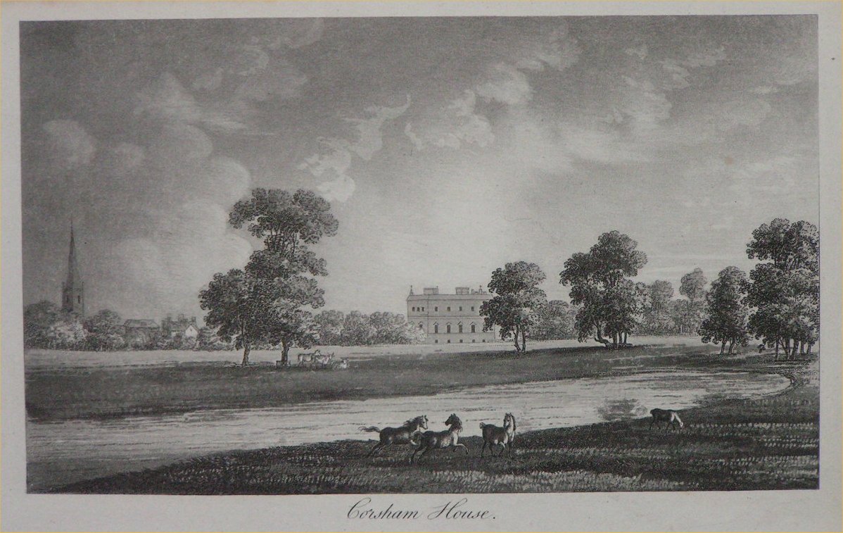 Aquatint - Corsham House - Robertson