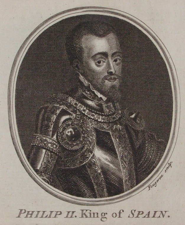 Print - Philip II. King of Spain - 