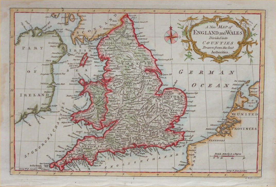 Map of England