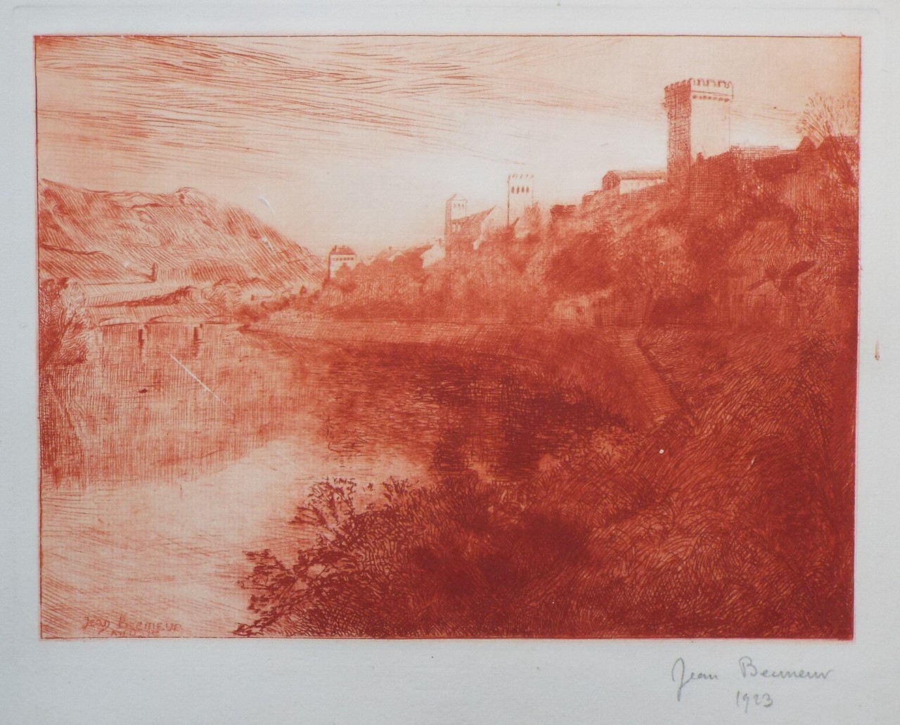 Etching - Avignon? - Becineur