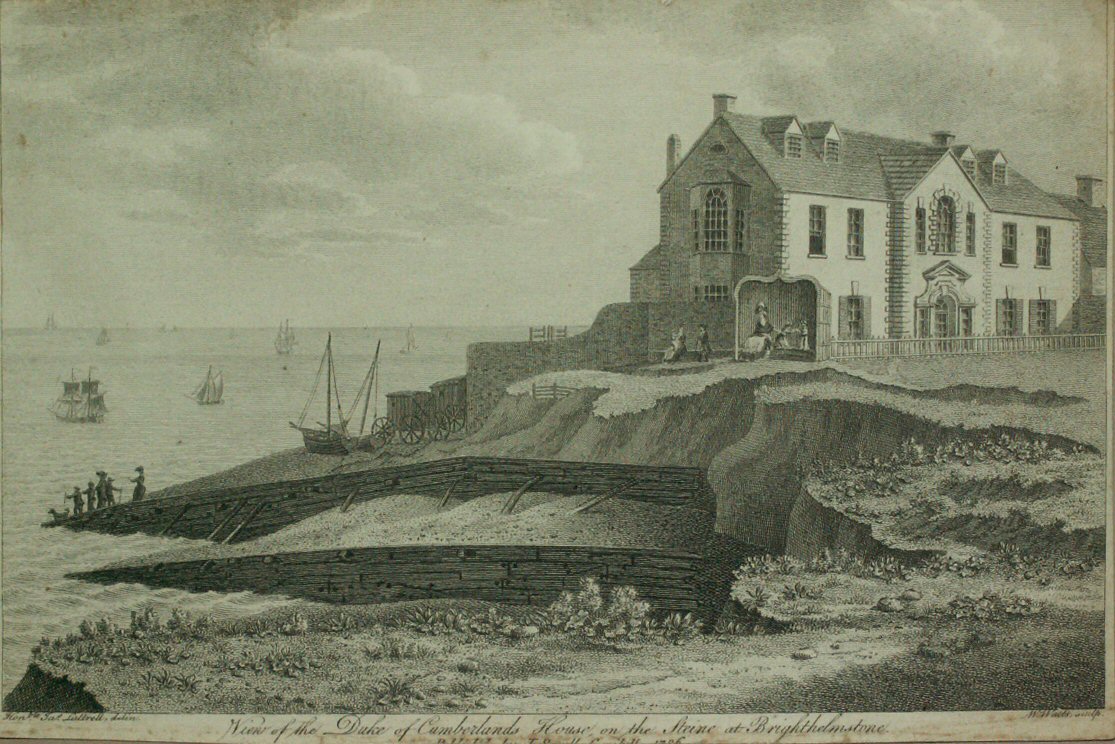 Print - View of the Duke of Cumberland's House on the Steine at Brighthelmstone. - Watts