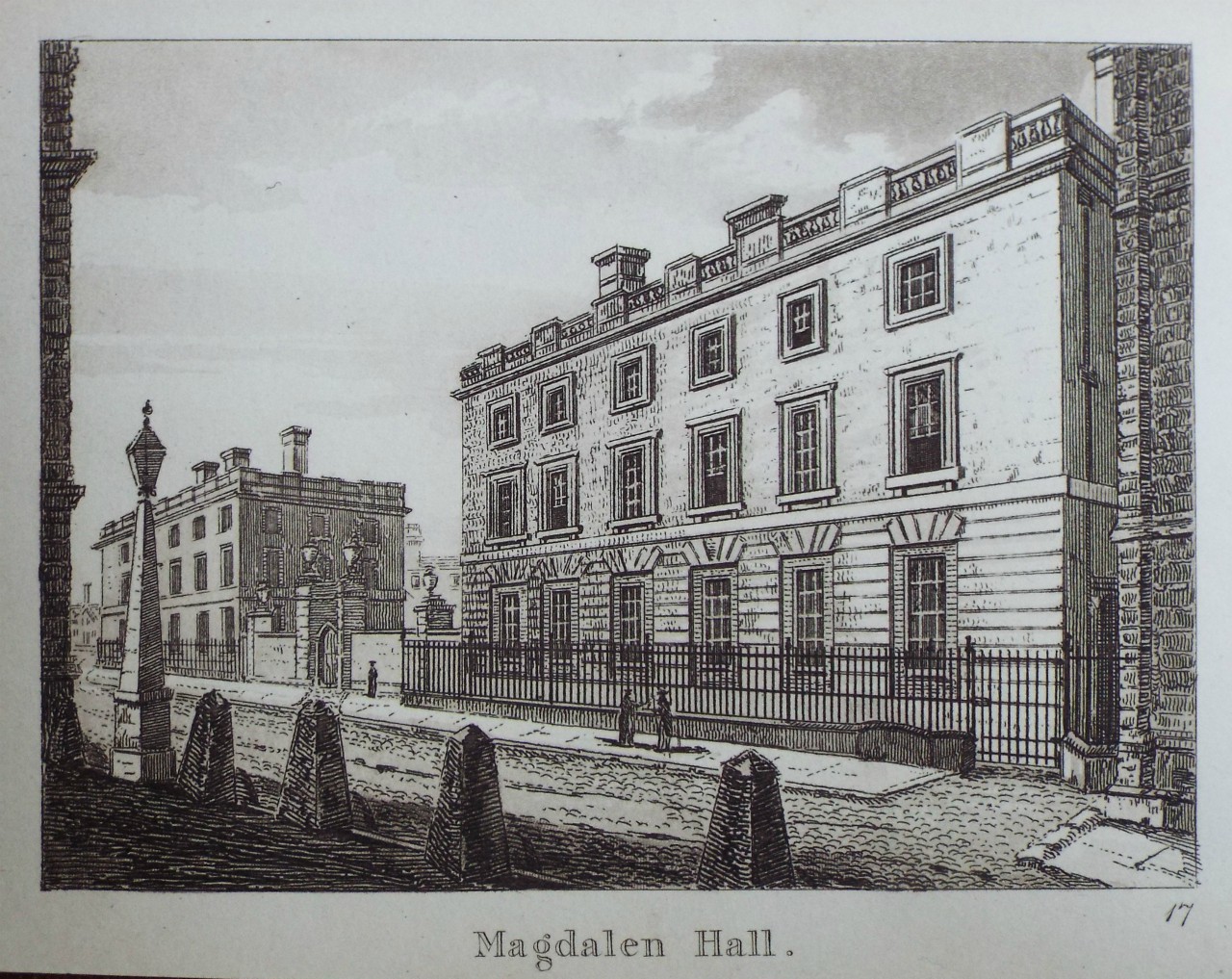 Aquatint - Magdalene Hall.