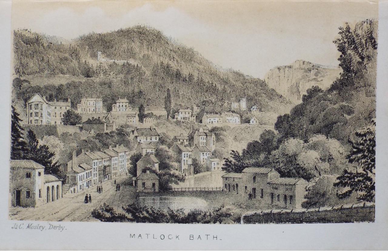 Lithograph - Matlock Bath.