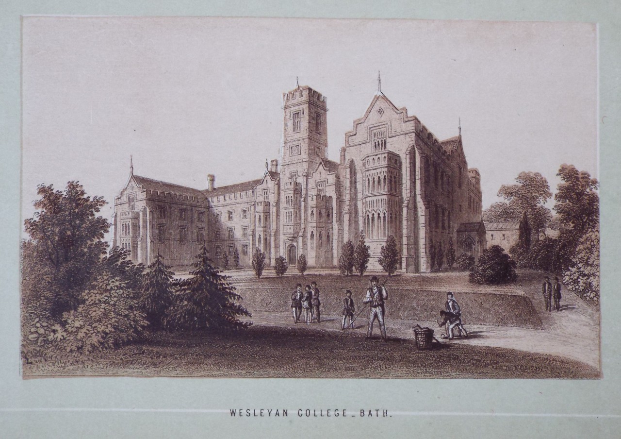 Chromo-lithograph - Wesleyan College - Bath. - T