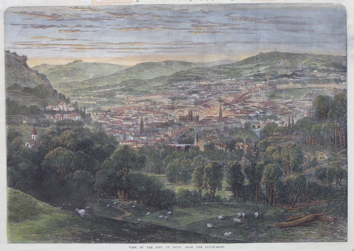 Wood - View of the City of Bath from the South-East